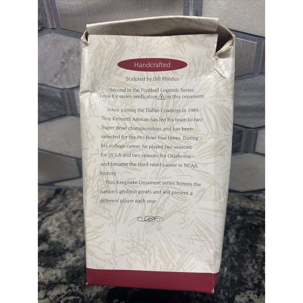 Troy Aikman Collectors Series Exclusive Classic Hallmark Keepsake Ornament - Picture 2 of 4